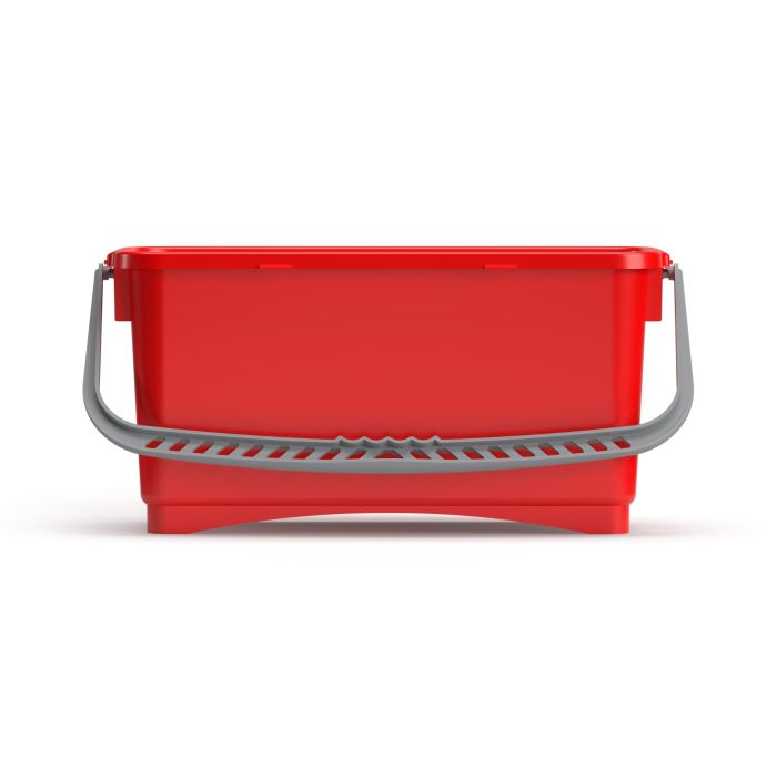 20L Hermetic Dirty Mop Head Disposal Bucket Red 