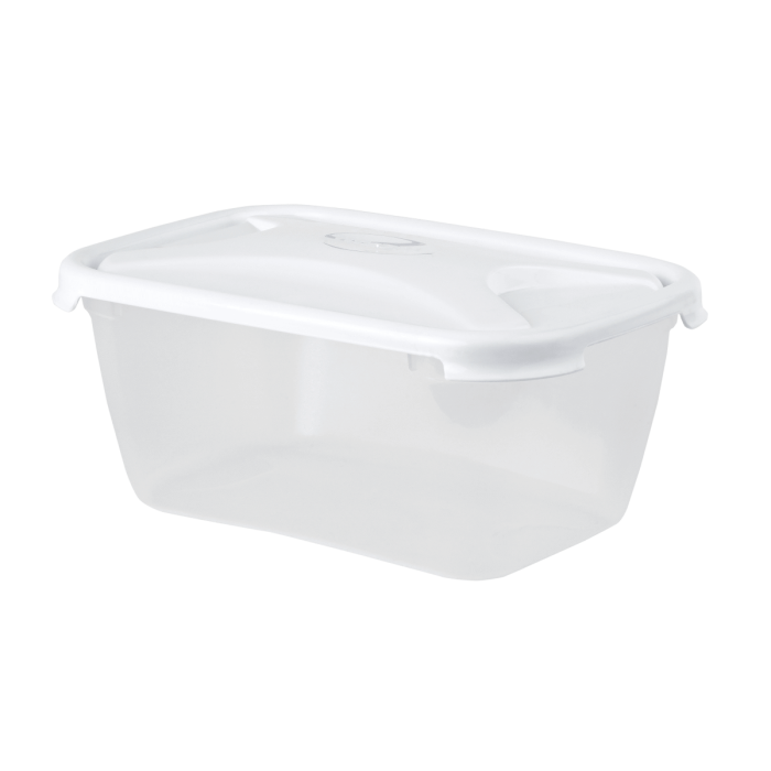 Food Container Plastic Deep Rectangular 3.6Ltr (26.5x18.5x11.0cm)  -  Each