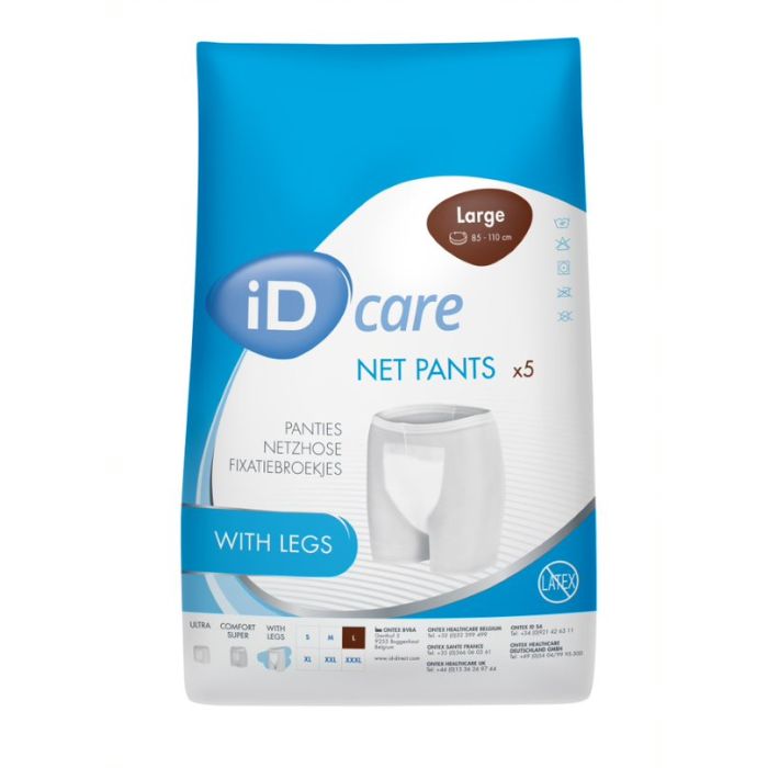 iD Care with Legs Net Pants Large - Pack 5