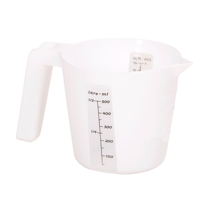 Polypropylene Measuring Jug - 0.5Ltr