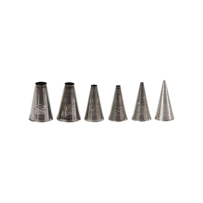 Icing Tubes - Plain Tip - Stainless Steel - 2.4 To 14Mm