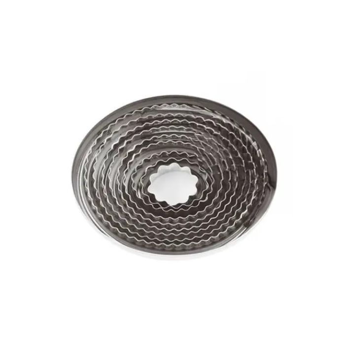 Stainless Steel Fluted Cutters - Set of 11
