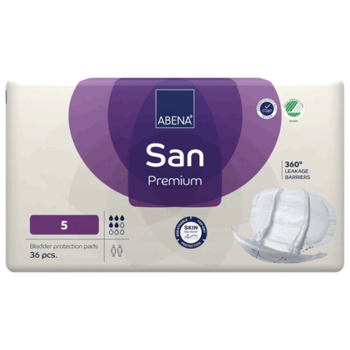 Abena-San Premium No.5 Shaped Pad  -  Pack 36