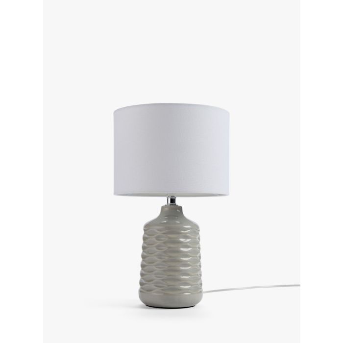 Annie Ceramic Table Lamp, Grey