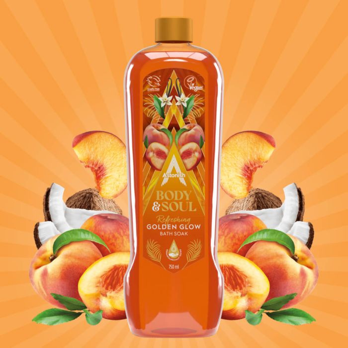 Astonish Golden Glow Bath Soak (750ml) - Case of 8