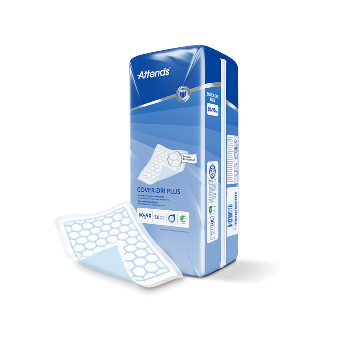 Attends Cover-Dri Plus Bed Pads - 90x60cm - 50 Pack