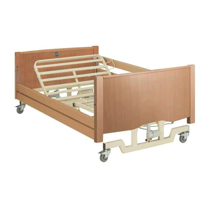 Bradshaw Bariatric Low Nursing Care Bed LIGHT OAK 