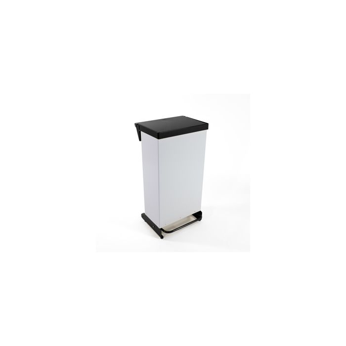 Bin F/R - 65ltr Foot operated-Fully Enclosed-Black-Each
