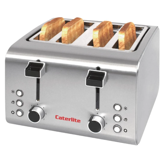 Caterlite 4 Slot Stainless Steel Toaster - EACH