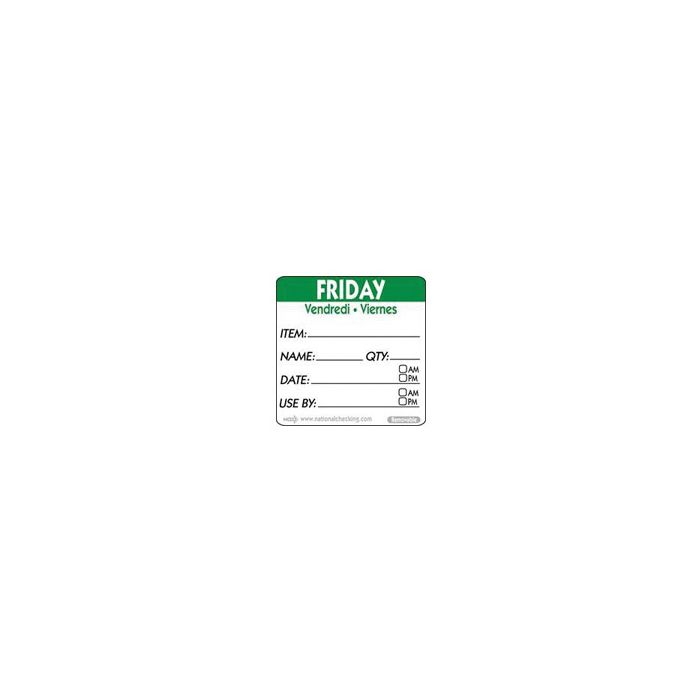 Rotation Labels - Friday