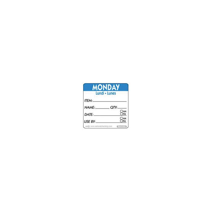 Rotation Labels - Monday