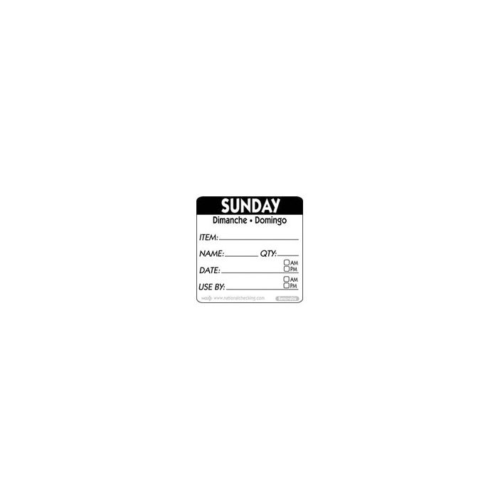 Rotation Labels - Sunday