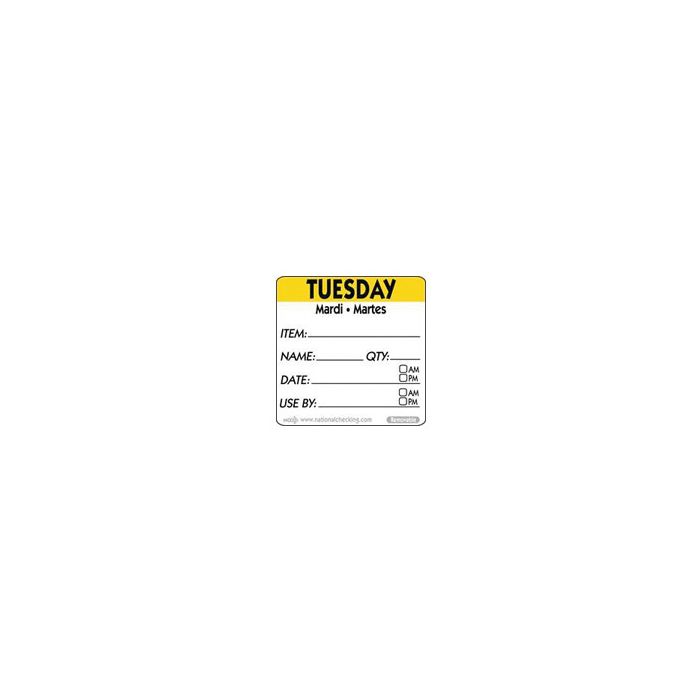 Rotation Labels - Tuesday