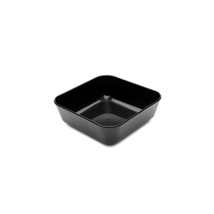 Polycarbonate Square Snack Dish - Black