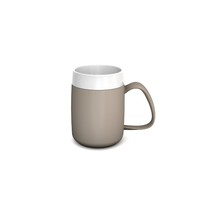 Linen Internal Cone One Handled Mug