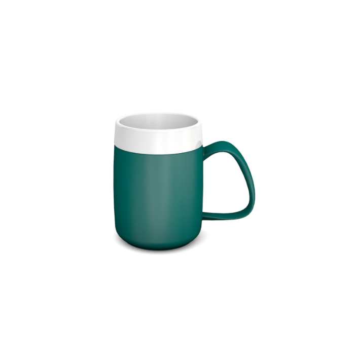 Teal Internal Cone One Handled Mug
