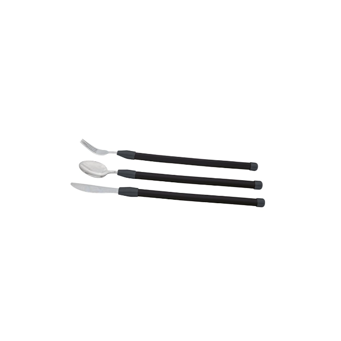 Black Flexible Cutlery Set 