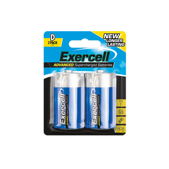 D Size Extra Heavy Duty Batteries - Pack 2