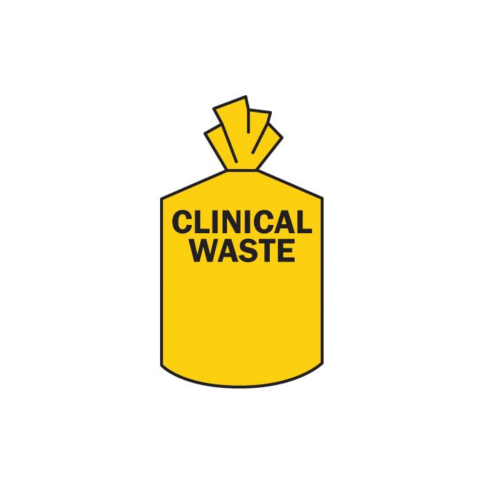 Yellow Clinical Waste Dustbin Liner