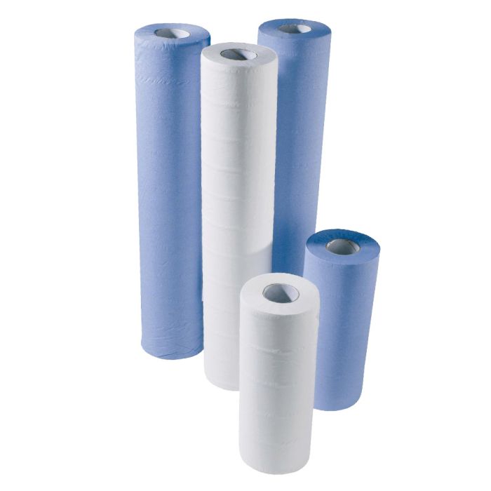 White 25cm 2 Ply Towel Rolls