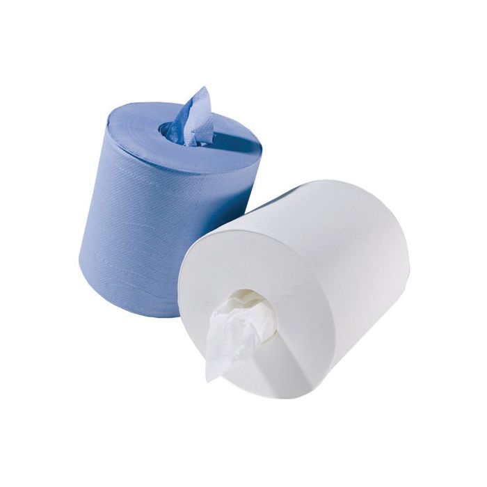 White Maxi Centre Feed 2 Ply Rolls