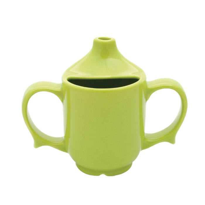 Dignity Two Handled Feeder Mug Green  -  Case 6