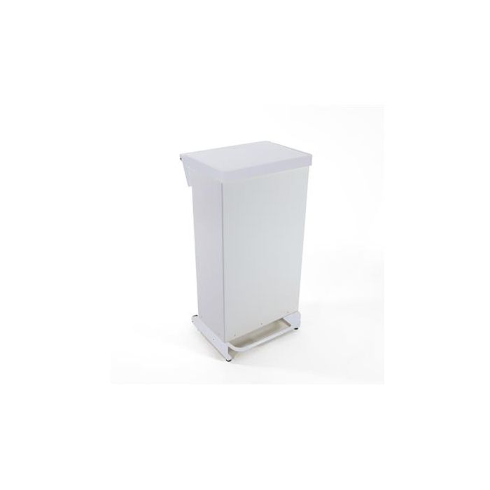 Bin F/R - 65ltr Foot operated-Fully Enclosed-White-Each