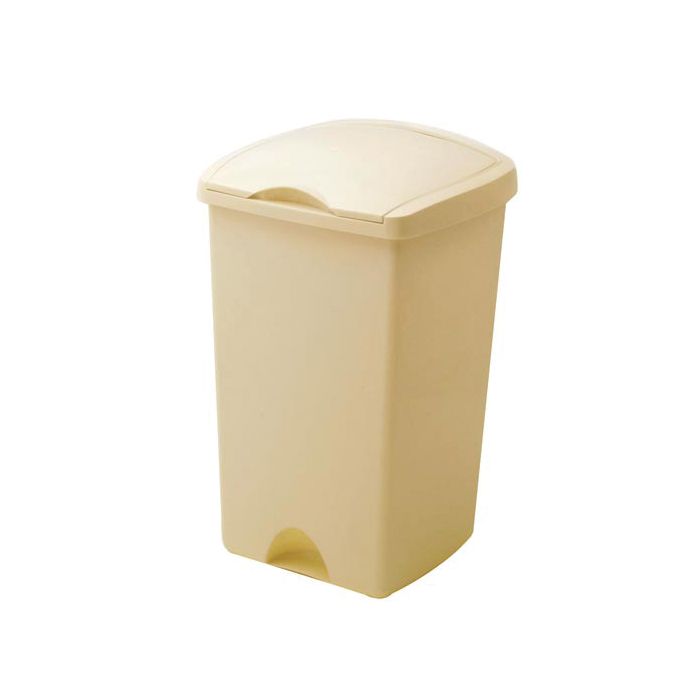 50Ltr Lift Up Lid Bin - Cream