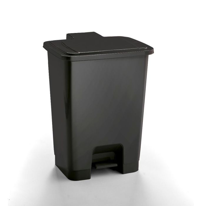 Plastic 15L Pedal Bin - Black