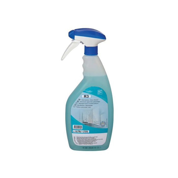 Room Care R3 Glass & Multi Surface 750Ml - Pack 6