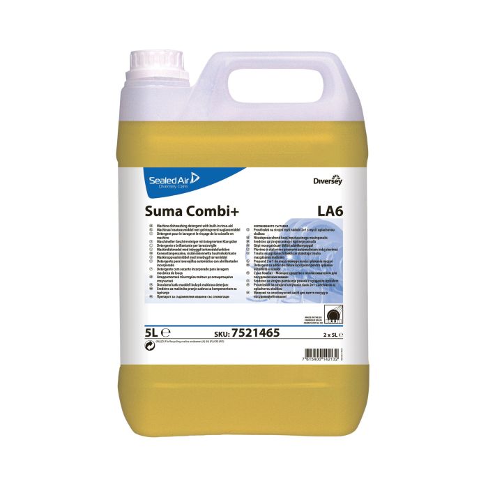 Suma Combi LA6+ - 2 in1 Detergent & Rinse Aid - 10 Litre Safepack