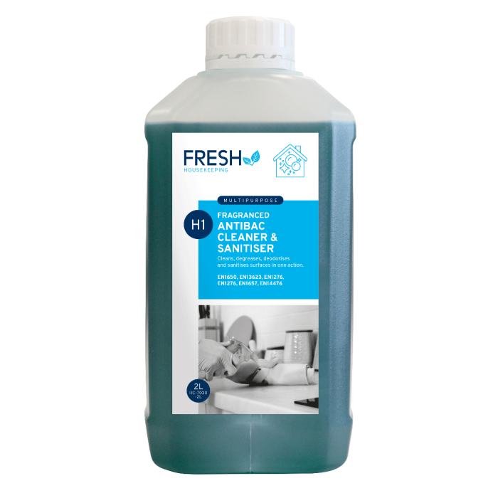 H1 Fresh Super Concentrated Antibac Multi-Surface Cleaner - 2Ltr