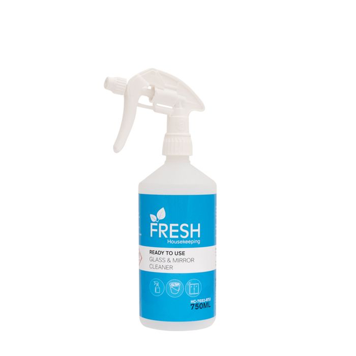 Fresh Glass & Mirror Cleaner Label For Trigger