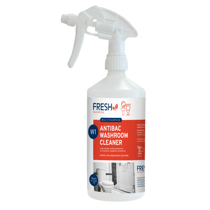 Trigger Bottle & Label for W1 Fresh Super Concentrated Washroom Cleaner