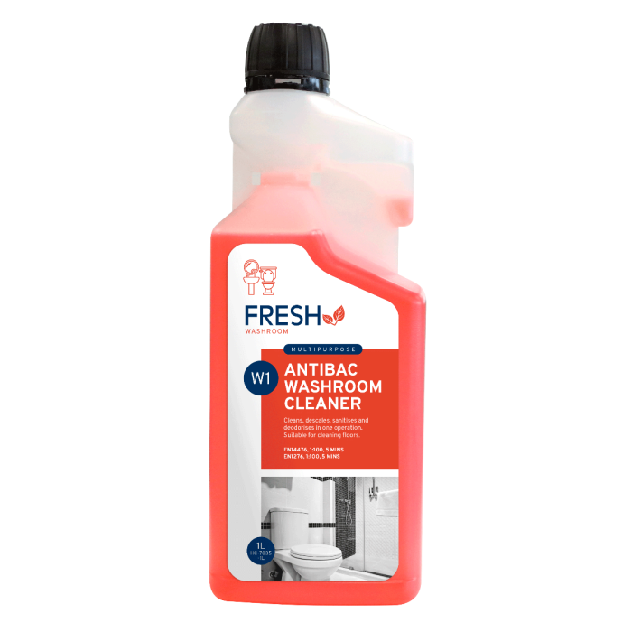 W1 Fresh Super Concentrated Antibac Multipurpose Washroom Cleaner - 1Ltr