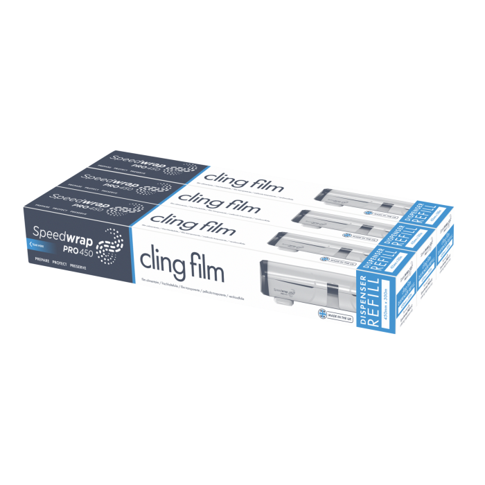 Cling Film 45cmx300m to fit Speedwrap Dispenser - Pack of 3
