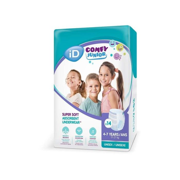iD Comfy Junior Age 4-7 - 14 Pack (17-27KG)