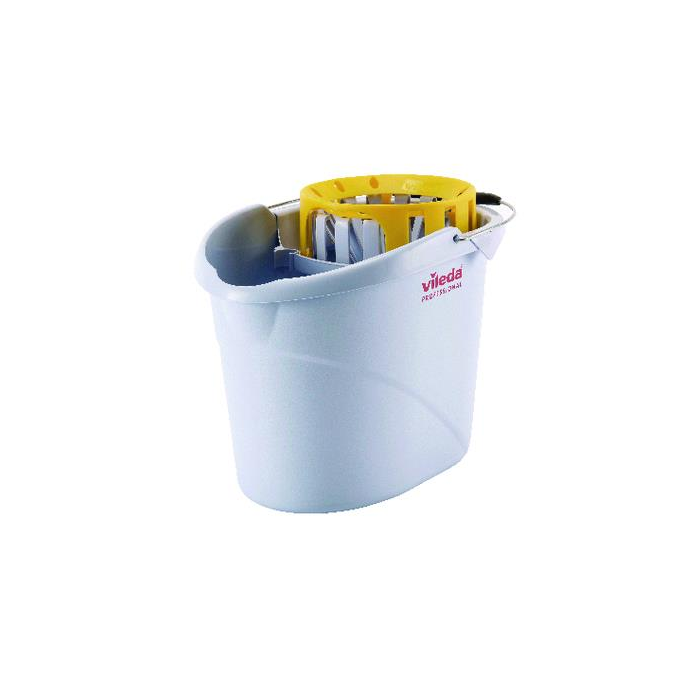 Vileda Supermop Bucket and Wringer, 10 Litre YELLOW - Case of 5