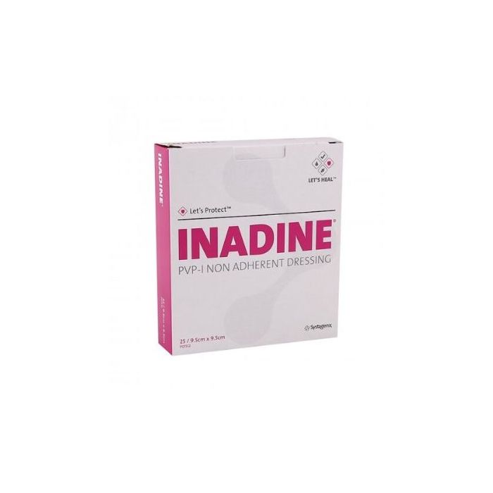 9.5 CM X 9.5 CM Inadine Povidone Iodine Non-Adher Ent Dressing - 10 pack