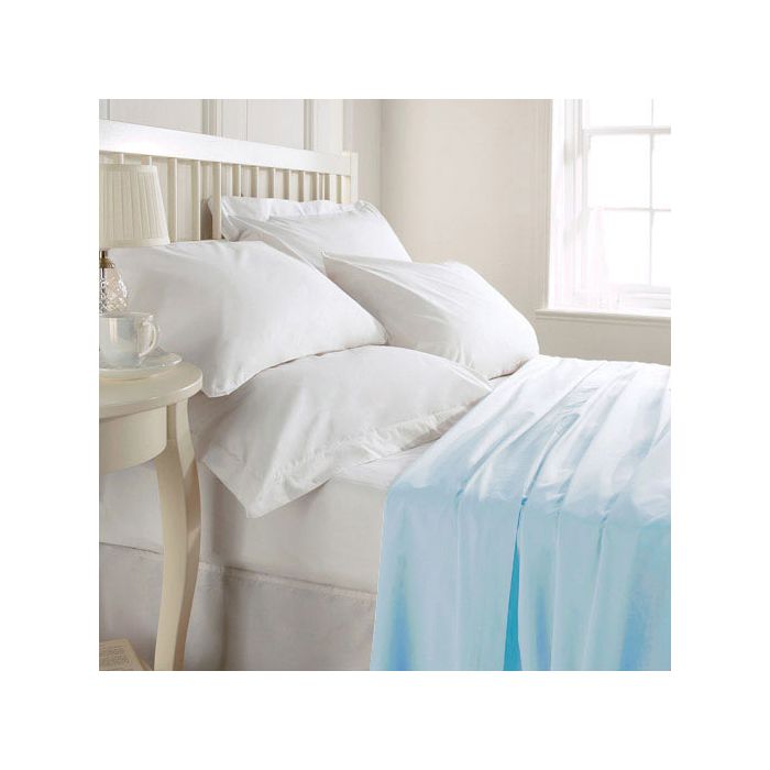 Pale Blue FR Single Fitted Sheet
