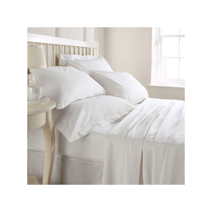 White FR Single Duvet Cover