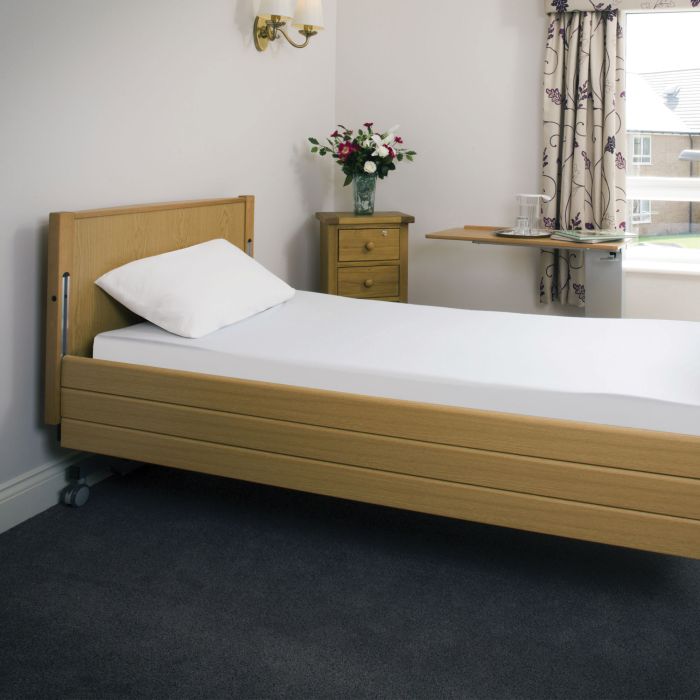Single Bottom Sheet Polyester-Cotton Sleepknit White - Each