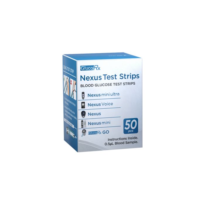 GlucoRx Nexus Test Strips - Pack of 50
