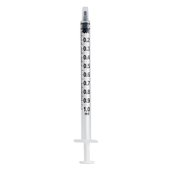 Graduated Luer Slip Syringe (1ml) - Box of 100