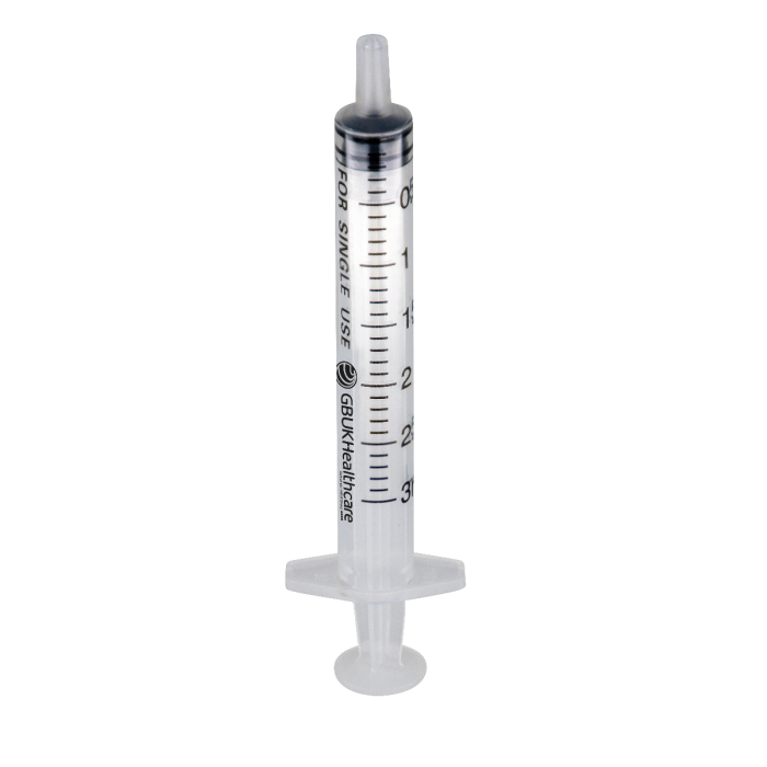 Graduated Luer Slip Syringe (3ml) - Box of 100