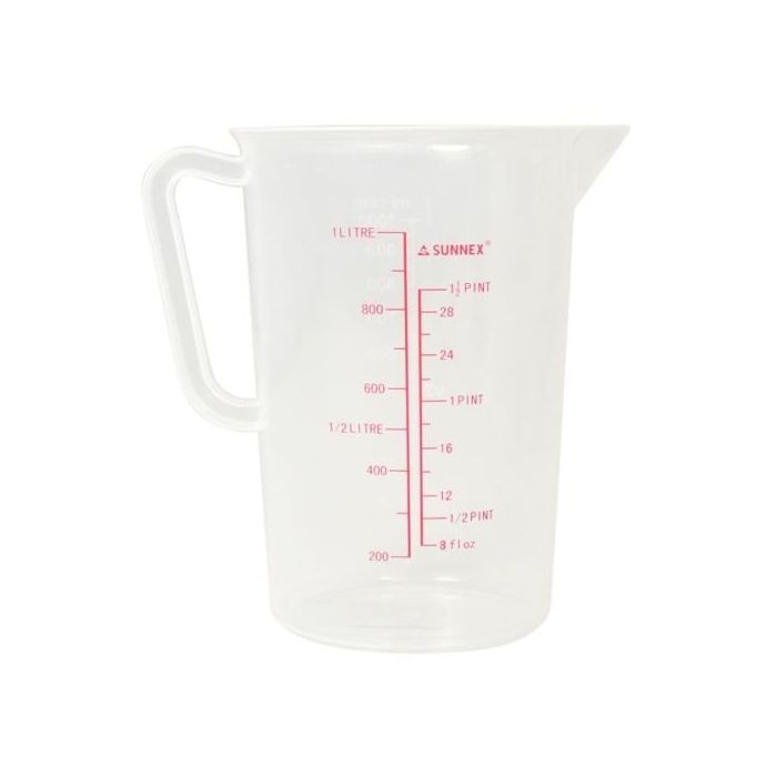 Measuring Jug Polypropylene 1 Ltr / 2 Pint