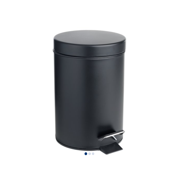 Metal Black 3L Pedal Bin 