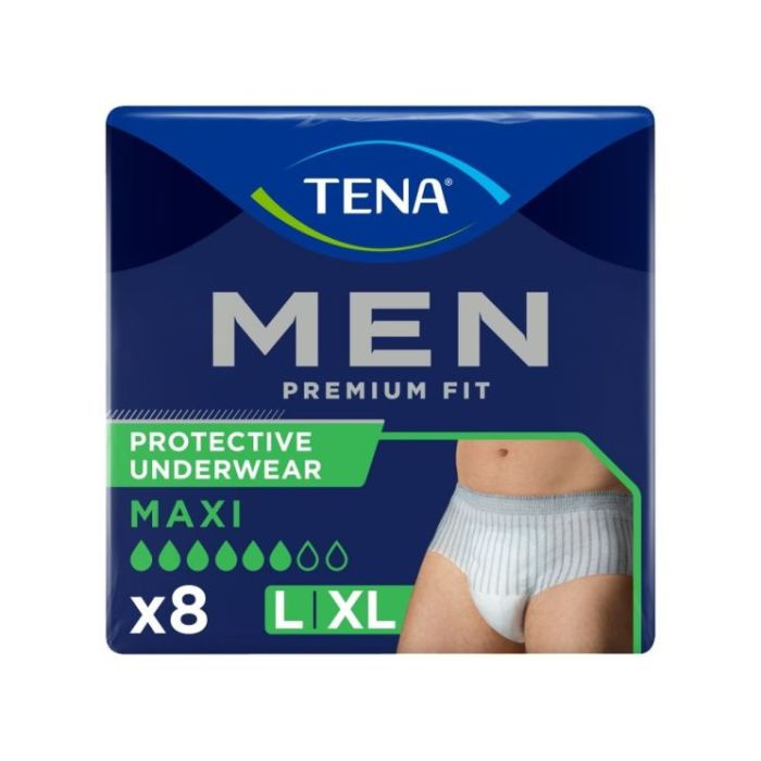 Tena Men Premium Fit Protective Underwear Maxi L/XL ( 95-130cm) - Pack 8