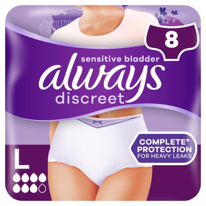Always Discreet Pants Plus Large - Pack of 8