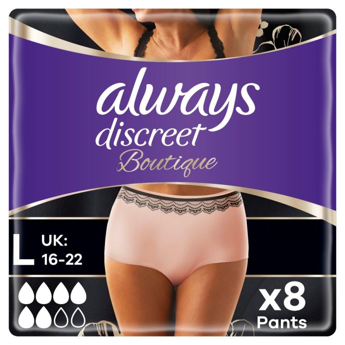 Always Discreet Boutique Pants Plus Large - Pack of 8